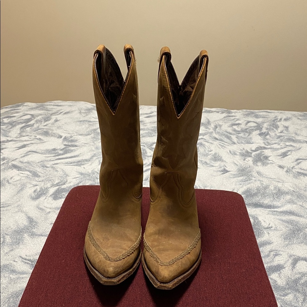 Men's Tan Leather Boots